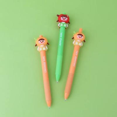 China office & School Pen Fruit Girl Ball Pens for Kids Gift Cute and Kawaii Gel Pen Supplier Kuki Brand Stationery Supplies for sale