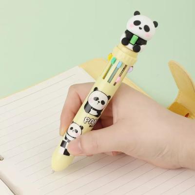 China office & High Quality Luxury Stationery Pen Gift Colorful Gel Pen 10 Colors Tip Pen Panda Pen For Student School Supplies for sale