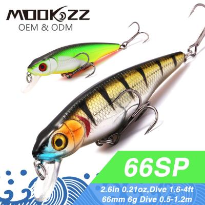 China ABS Plastic MOOKZZ  66mm 77mm 88mm 3D Eyes Hard Bait Minnow Plastic Hard Fishing Lures Wholesale Unpainted Fishing Sea Bass Lures for sale