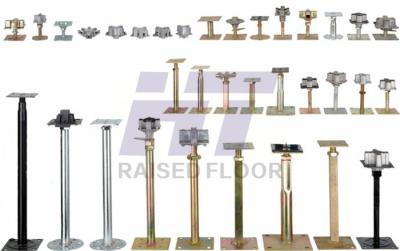 China Aluminum Raised Floor Pedestal Cross / Flat Head For Bare Steel Panel for sale