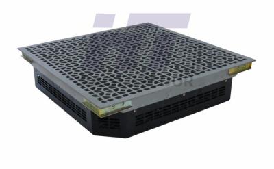 China Air Flow Raised Floor Perforated Tiles Black With Automatic Temperature Control Fan for sale