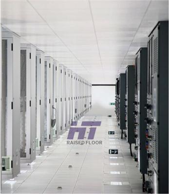 China Computer Room Raised Access Floor Panels , Steel / Cement Raised Flooring Systems for sale