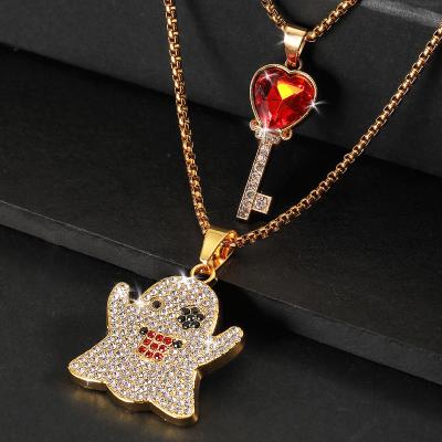 China New Fashion Design Hip Hop Gold Plated Cuban Necklaces Chain Jewelry Style Fashion Necklace for sale