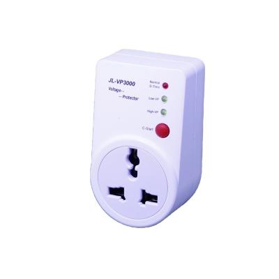 China Home Appliance Voltage Protect Type Voltage Protector JL-VP3000 Germany Plug 220V 50HZ 10A With C-start Button for sale