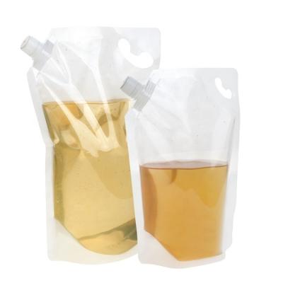 China Custom Recyclable Plastic Liquid Pouch Packaging Pouch Recyclable Liquid Drink Pouch Safety Safety Fruit Fruit Spout Holder Bag for sale