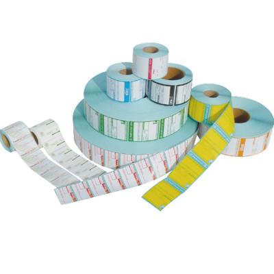 China Jewelry Barcode Heat Sensitive Printed Adhesive Sticker Labels Rolls for Scale Barcode Printer for sale