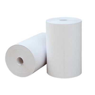 China 57X30mm POS Thermal Paper Single White Roll 8mm Coreless 57x30mm for sale