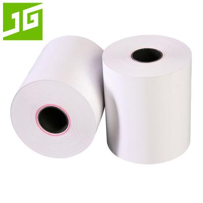 China BPA Free Plastic Core 55gsm 57mm*40mm Heat Sensitive Paper Rolls With 13/17mm Plastic Core Position Paper Rolls for sale