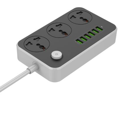 China Universal Power Strip 3 Way Residential/Versatile High Quality Tabletop Control with USB for sale