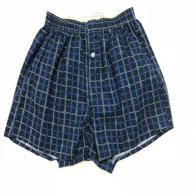 China Antibacterial Wholesale Quality %100Cotton Boxer Men Short Underwear Fashion Striped Boxer Shorts for sale