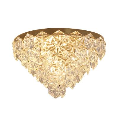 China AOSIHUA Luxury Crystal Lamp Modern Modern Dining Room Crystal Bedroom Living Room Ceiling Lamp for sale