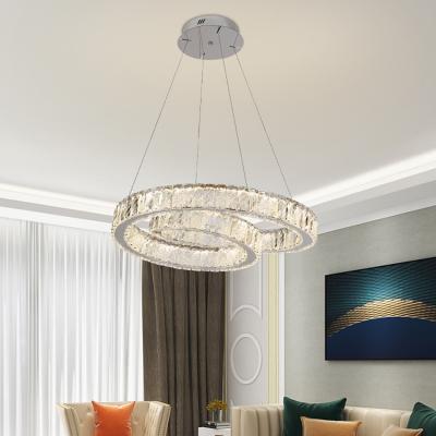 China Modern Decoration Lamps Indoor Lighting European Hanging Pendant Lighting Drop Crystal Chandeliers Modern Luxury Crystal Chandelier for sale