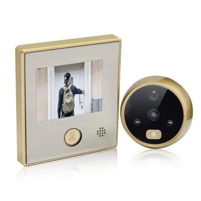 China All C07 3 Inch LCD Color Screen 135 Degree Wide Angle Hole Door Bell Electronic Camera With Night Vision PIR Detection Support for sale