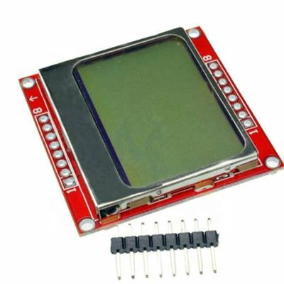 China White LCD Module Display Screen Backlight PCB 84x48 5110 Screen Module 43.6mm x 43.1mm for sale