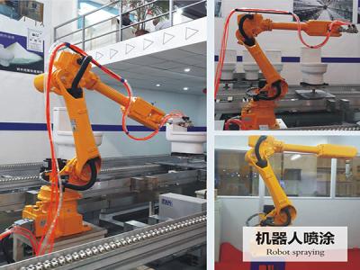 Cina Sistema robot automatico ISO9001 arancio 380V 50HZ della verniciatura a spruzzo in vendita