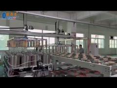 Full Automatic Coating Line 24-Station Spin Coating Machine For Pulp Molded Product