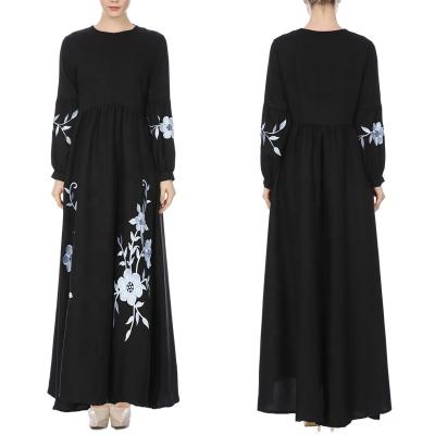 China 2021 Summer Women's Casual Kaftan Long Maxi Dress Islamic Clothin Muslim Women's Beauty Breathable Fashion Clothing for sale