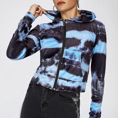 China Anti-Wrinkle OEM Made Low Price High Quality Custom Long Sleeve Hoodies Pullover Women Dyed Tie-Dye Hoodies Oversized Hoodie for sale