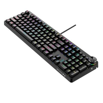 China New 104 Key RGB Mechanical RK104 Wired Combo Backlit Gaming Mechanical Keyboard For Gamer Laptop/PC Gaming for sale