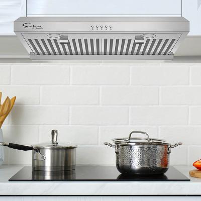 China Best Range Hoods 90cm Under Cabinet Ducted Kitchen Chimney Range Hood with Push Button Controls Te koop