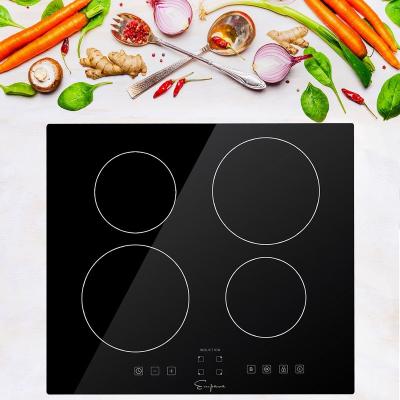 China Customized Intelligent Ultra Slim Ceramic Glass Electric Cooker 2 4 5 Burner Embedded Induction Hob Stove for sale