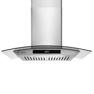 China 30 Inch Wall Mounted Range Hoods Smart touch Steel Baffle Filter Range Hoods for sale