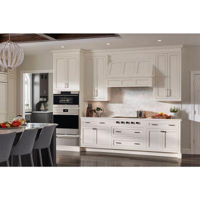 China Durable Luxury Kitchen Designs Custom Size Shaker Style Kitchen Cabinet Designs White For Home Furniture for sale