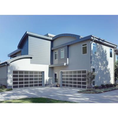 China Modern Overhead Insulated 9x8 White Powder Coated Finish Steel Sectional Garage Door for sale