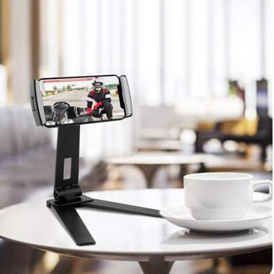 China Modern 2 in 1 Flexible Portable Ergonomic Stand Holder Kitchen Cell Phone Aluminum Alloy Folding Adjustable Tablet PC Stand for sale