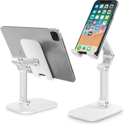 China Foldable Adjustable Metal Tablet Holder Table Desk Cell Extend Support Desktop Cell Phone Stand Holder For Iphone Ipad Adjustable for sale