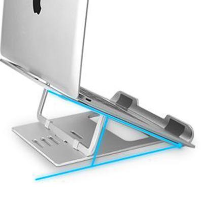 China Adjustable Portable Foldable Laptop Stand Height Aluminum Laptop Desk Stand for sale