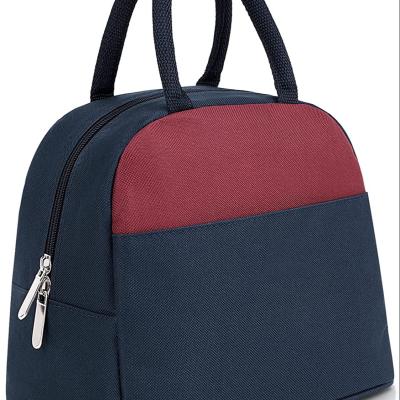 China Fasion Lunch Bag Lunch Box Insulated Lunch Box Container, (Blue with Red) for sale