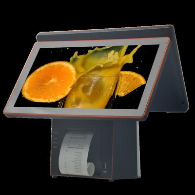 China Dual Screen Display 15.6 Inch All In One Touch Screen POS System 32GB (64GB SSD for sale