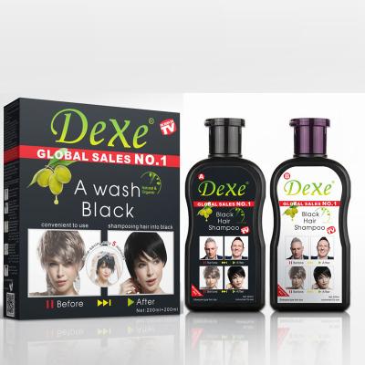 China Brand Free Shampoos Color Hair Dye Extract Ammonia Shampoo Natural Herbal Black Hair Shampoo Dexe Black Hair Shampoo EXW Prices Adults for sale