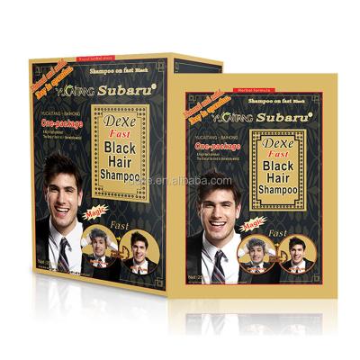 China Hair Dye A Wash Black Color Shampoo Subaru Wholesale Black Hair Shampoo for sale