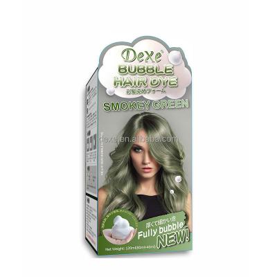 China Change Hair Color Plant Clean Water Foam Sachet Bubble Natural Herbal Hair Color Cream Shampoo for sale