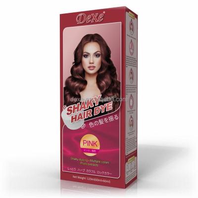 China Change Hair Color Dexe Private Label OEM ODM Factory Clean Water Bubble Shake Hair Color Dye Natural Herbal Cream for sale