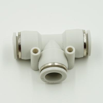 China One Touch Square PE Hotels Pneumatic Gas Hose Plastic Pipe Fittings for sale