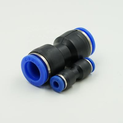 China Pneumatic Tube PU One Touch Straight Plastic Air Fittings Equal for sale