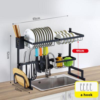 China Viable Kitchen Stainless Steel Sink Sponge Rack Drainage Drying Rack Kitchen Storage Rack for sale