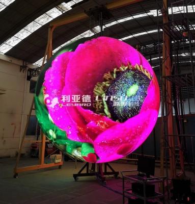 China Indoor/Outdoor LED Sphere Display Creative Custom Video Walls And 360 Degree Global Video Screen LED Displays for sale