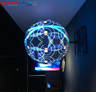 China Indoor Outdoor Full Color Buildings Custom HD LED VCR Sphere LED Display LED Ball Screen for sale