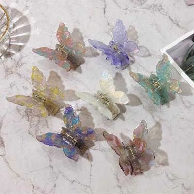 China Fancy Big Large Butterfly Hottest European Superb Fancy Odorless Hairstyling Fancy Girls Hair Clip Back Claw for sale