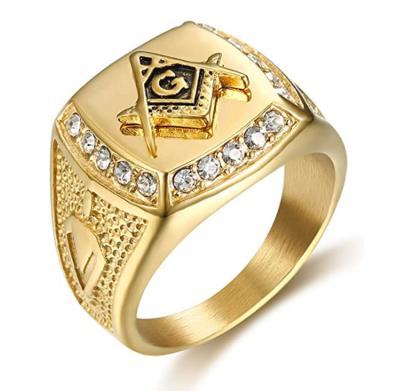 China eBay Office/Career Europe and America Ag Fraternity Ring Factory Border Classic Antique Masonic Wholesale for sale