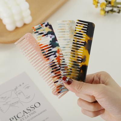 China Autumn Women Makeup Toiletries Hair Brush Acetate Material Cute Hair Combs Anti-static Fashionable Cute Winter Fancy Nature Lovely for sale