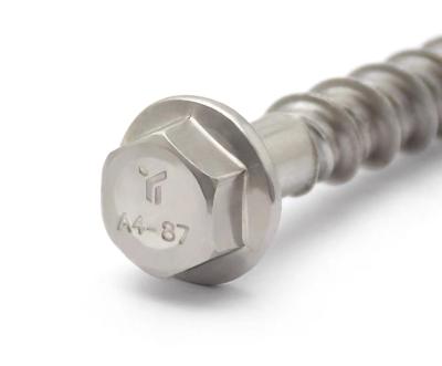 China SS316 Hex Flange Head Cut Bottom Anchor Bolt Concrete Cement Self Tapping Bolt for sale