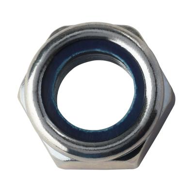 China DIN985 Prevailing Torque Hexagon Thin Nuts With Non Metallic Insert Class 4 5 8 for sale