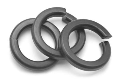 China Carbon Steel Blacked Spring Lock Washers DIN 127 met vierkante uiteinden - type B Te koop