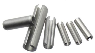 China DIN1481 Stainless Steel SUS304 Spring Type Straight Pins Slotted Heavy Type Plain for sale