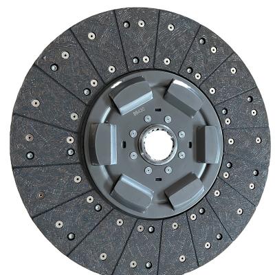 China 1878080037 high quality clutch iron friction rubber material 430mm truck spare parts set for scania truck for sale